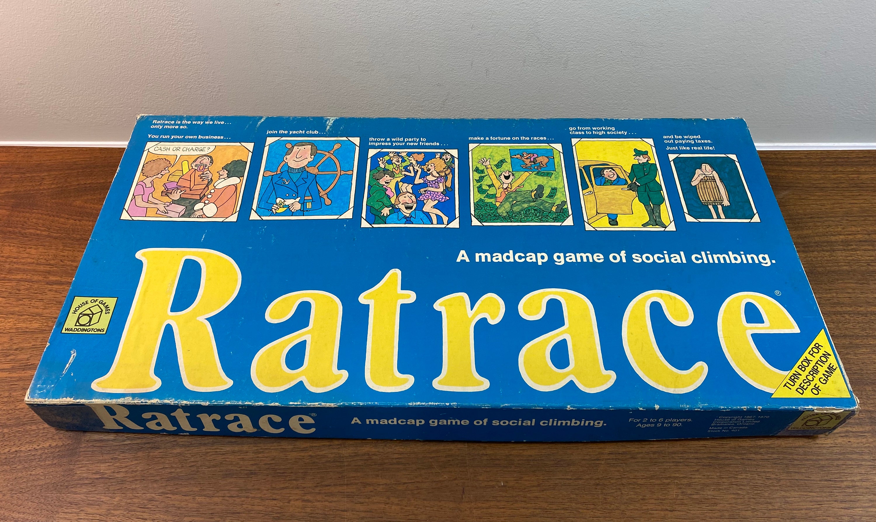 Vintage 1973 Ratrace Board Game by Waddingtons House of Games - Etsy