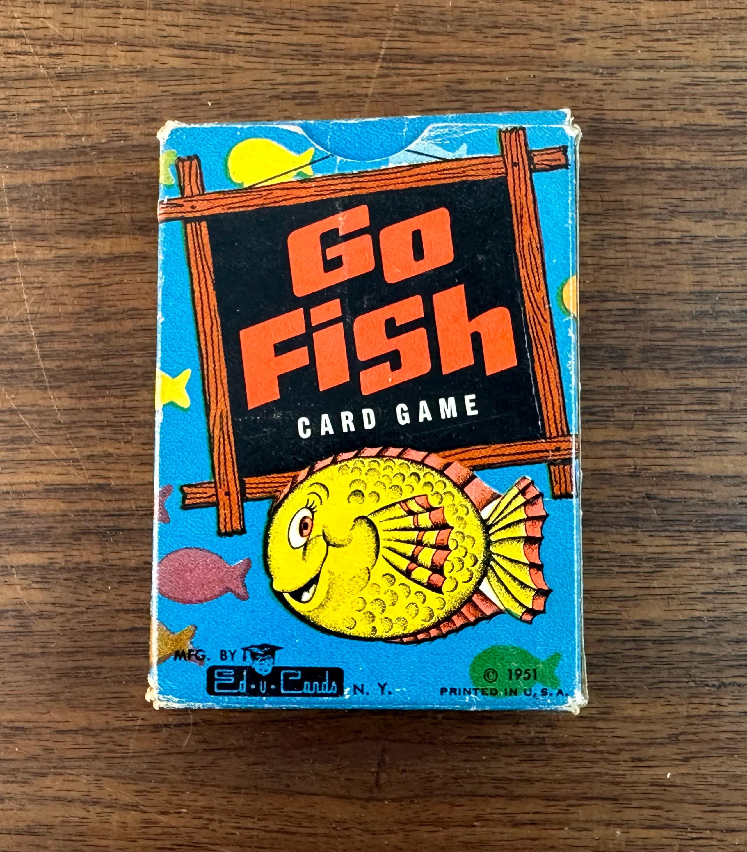 Tarjetas vintage de University Games Go Fish for Letters, 1995 (V8652) - España