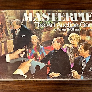 Vintage 1970 Masterpiece Art Auction Board Game - Parker Brothers Complete