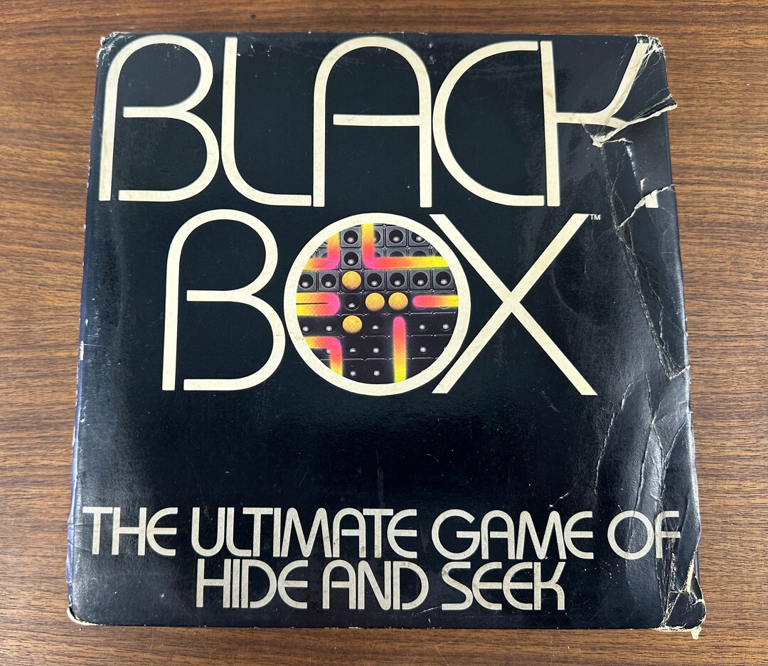 Vintage 1978 Black Box Puzzle Board Game by Parker Brothers Etsy