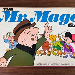 Vintage 1964 The Mr. Magoo Board Game by Toycraft - Missing One Card - Shows Wear