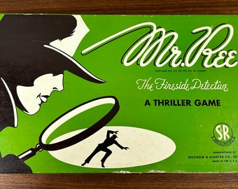 Vintage 1946 Mr. Ree Fireside Detective Board Game by Selchow & Righter - Complete