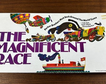 Vintage 1975 The Magnificent Race Board  Game by Parker Brothers - Complete - Excellent Condition