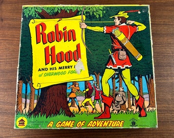 Vintage 1956 Robin Hood and his Merry Men of Sherwood Forest - 3D Board Game