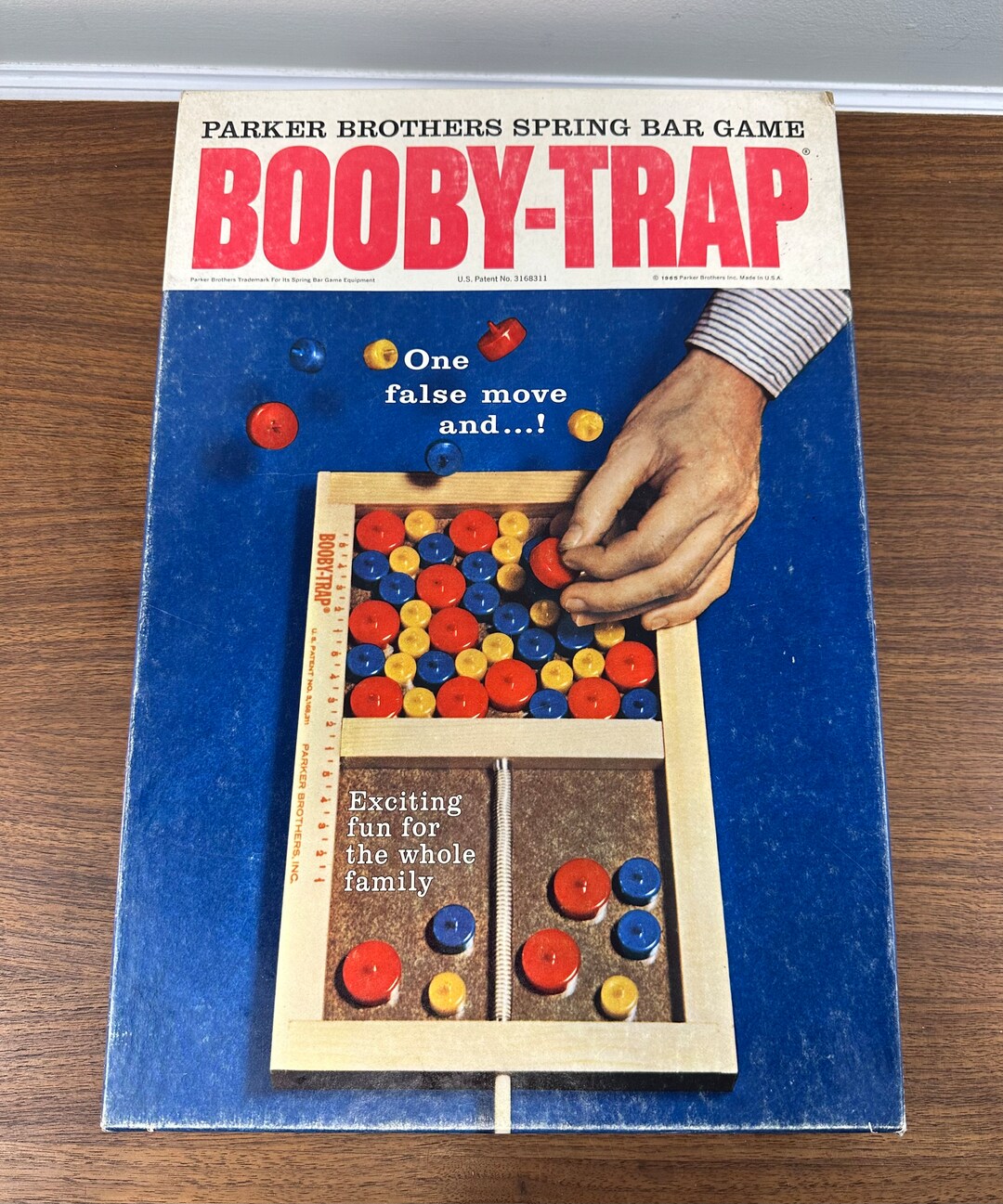 Vintage Booby Trap Parker Brothers Spring Bar Game 1965