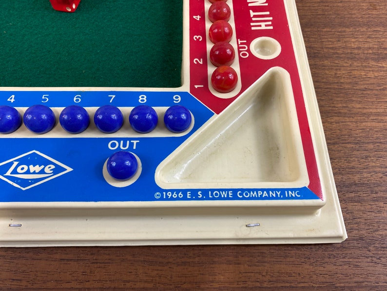 Vintage 1966 Hit N' Miss Marble and Dice Board Game by Etsy