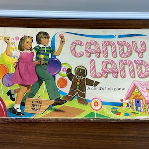 Vintage 1978 Candy Land Board Game - Milton Bradley Complete