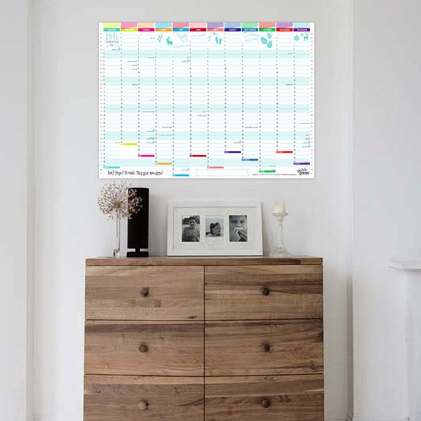 2016 Wall Planner - Personalised - A2