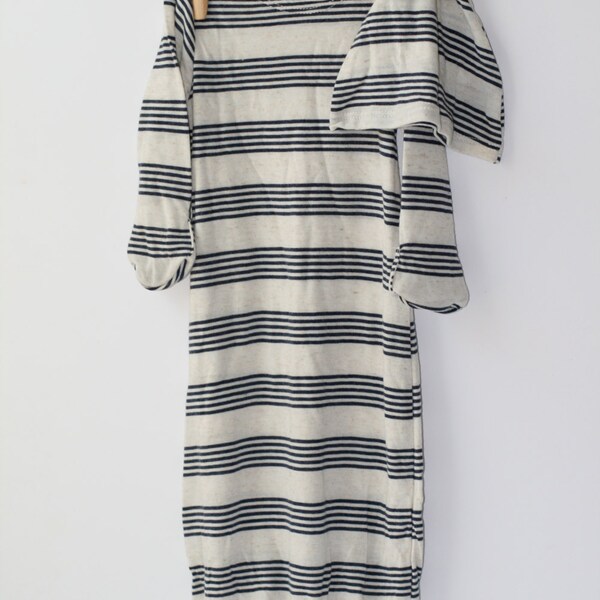 Striped Baby Gown for Baby Boy