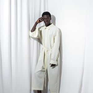 Mens Jumpsuit Mens Overall Mens Wool Overall Mens White - Etsy