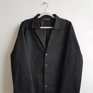 Mens shirt Mens black shirt Mens jeans shirt Mens long sleeve shirt Minimalist clothing Mens oversized shirt Mens button up shirt