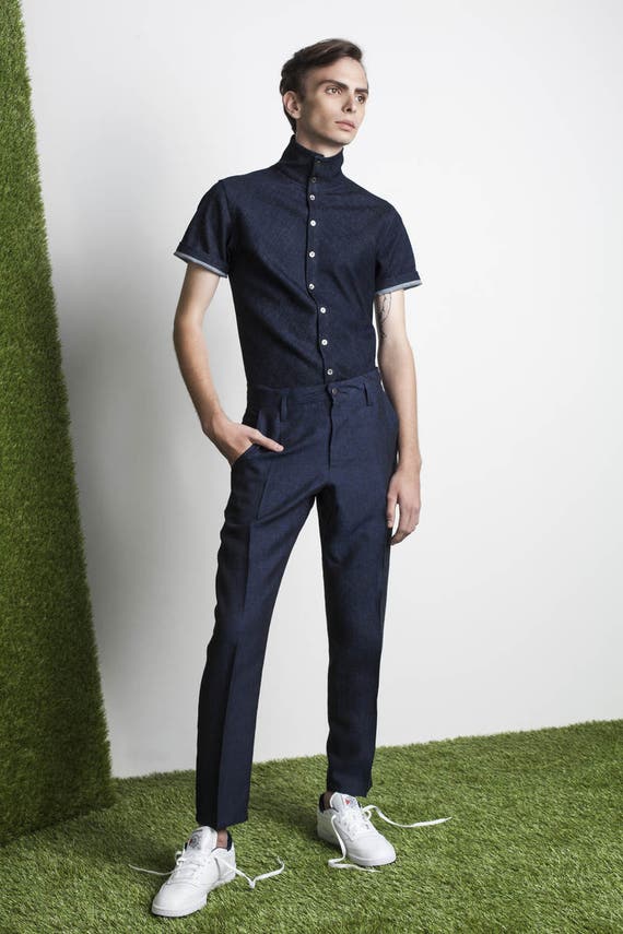 turtleneck and button down