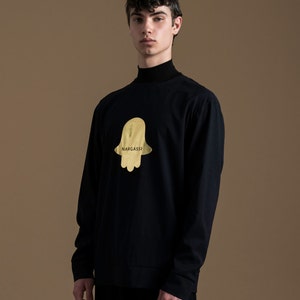 oversized black jumper mens