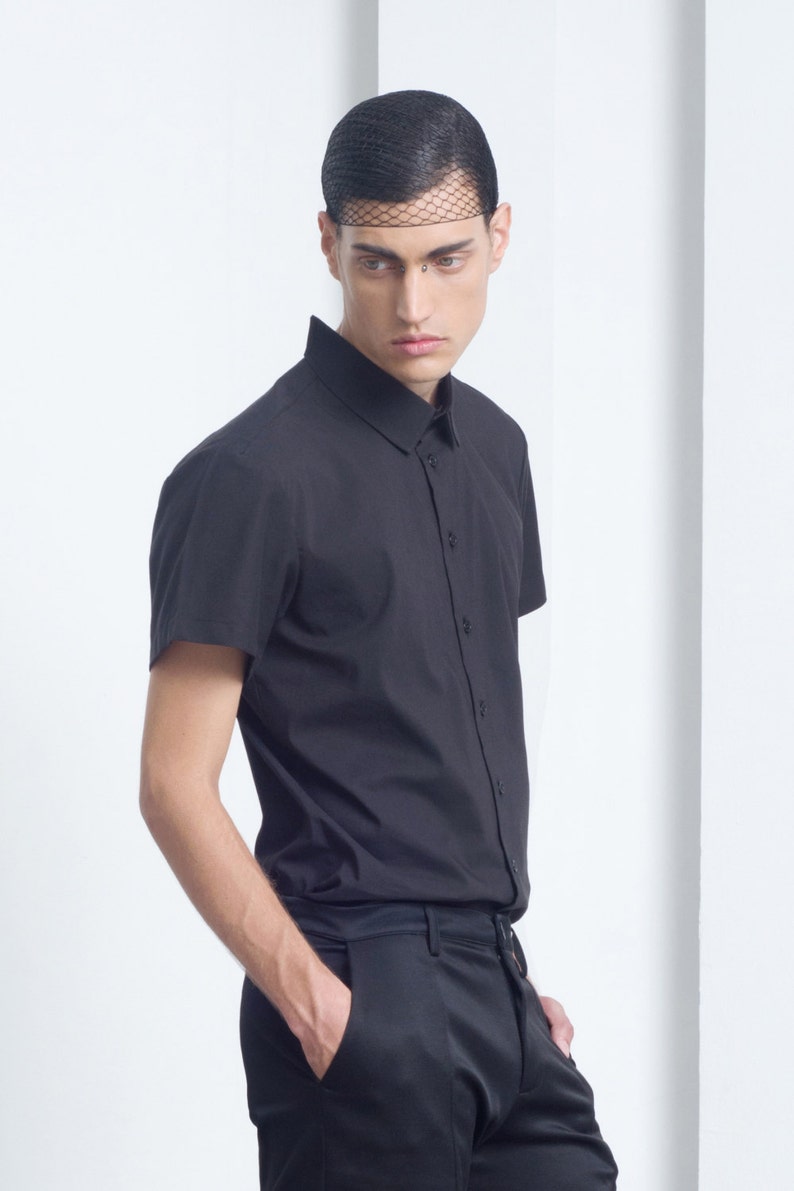 black dress t shirt mens