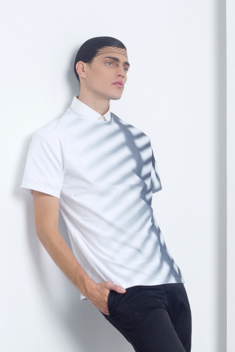 mens white shirt design