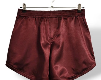 ELDRESO / Bordin Shorts（Burgundy） Lサイズ Mens White Linen