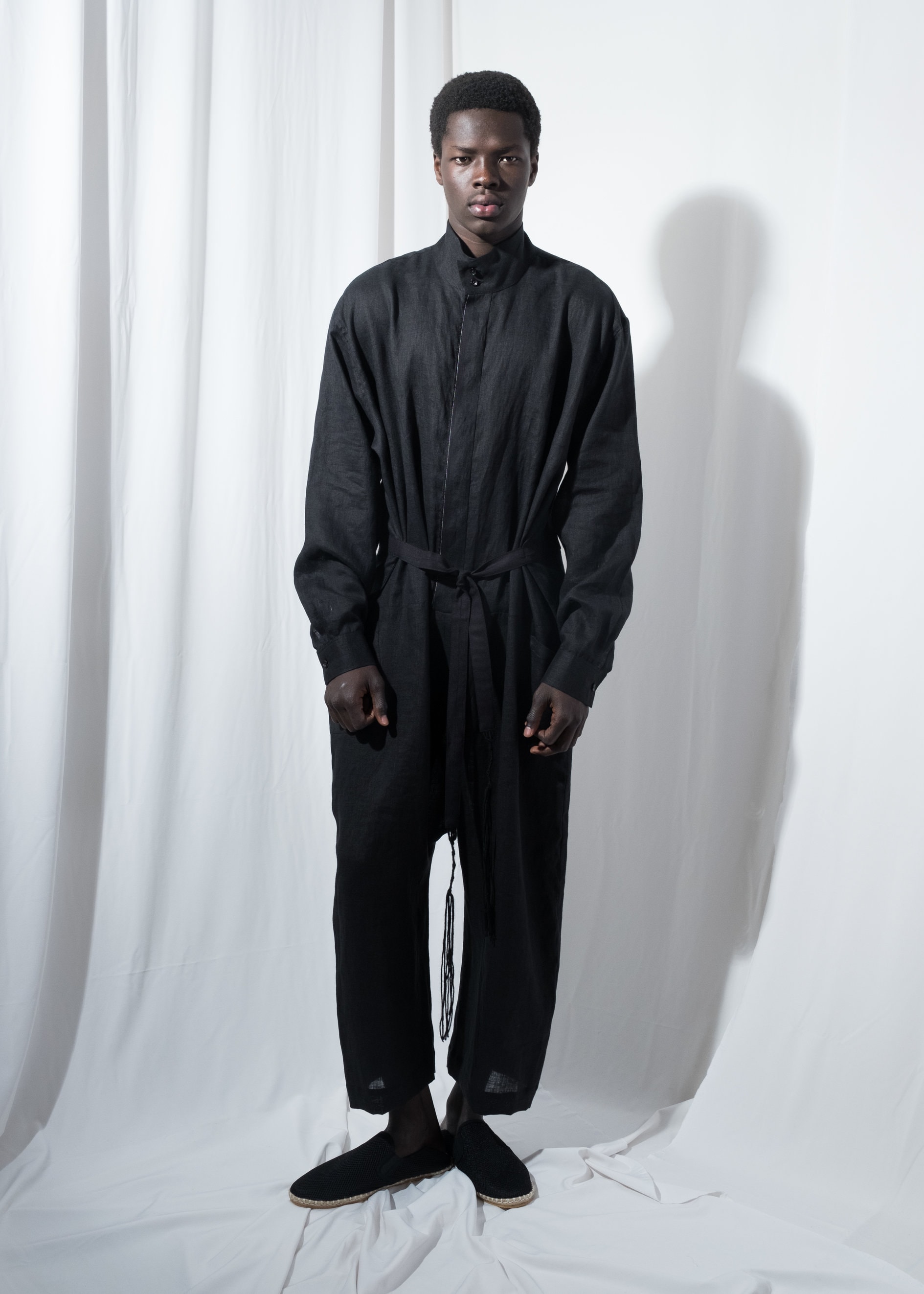 Mens Jumpsuit, Mens Overall, Mens Linen Overall, Mens Black