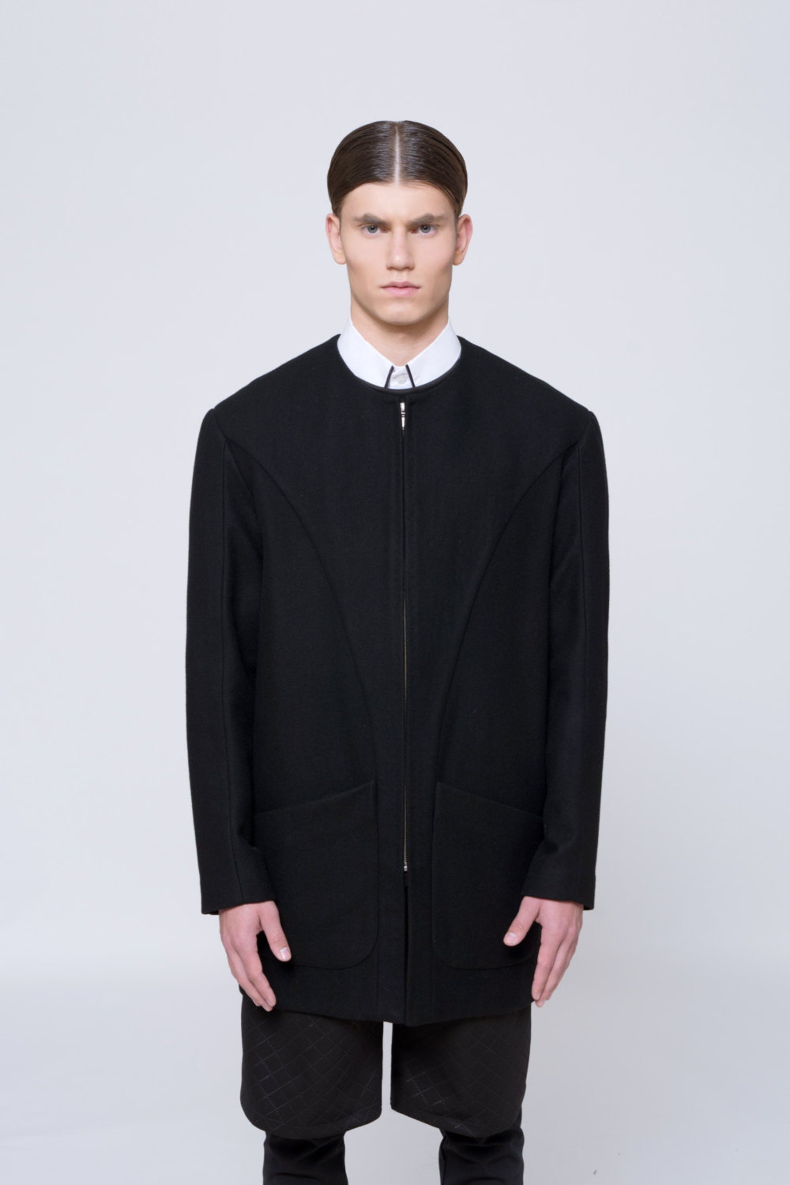 Mens Coat Mens Wool Coat Mens Black Coat Mens Long Coat Mens Etsy