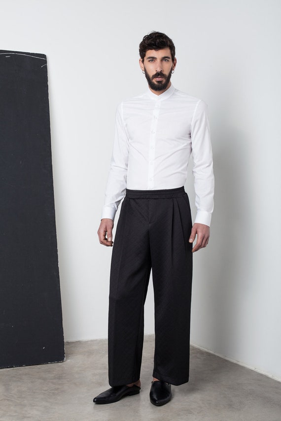 Mens Pants, Mens Tailored Pants, Mens Patterned Pants, Mens Loose