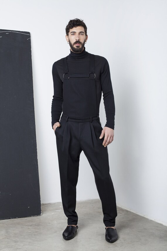 black male overalls