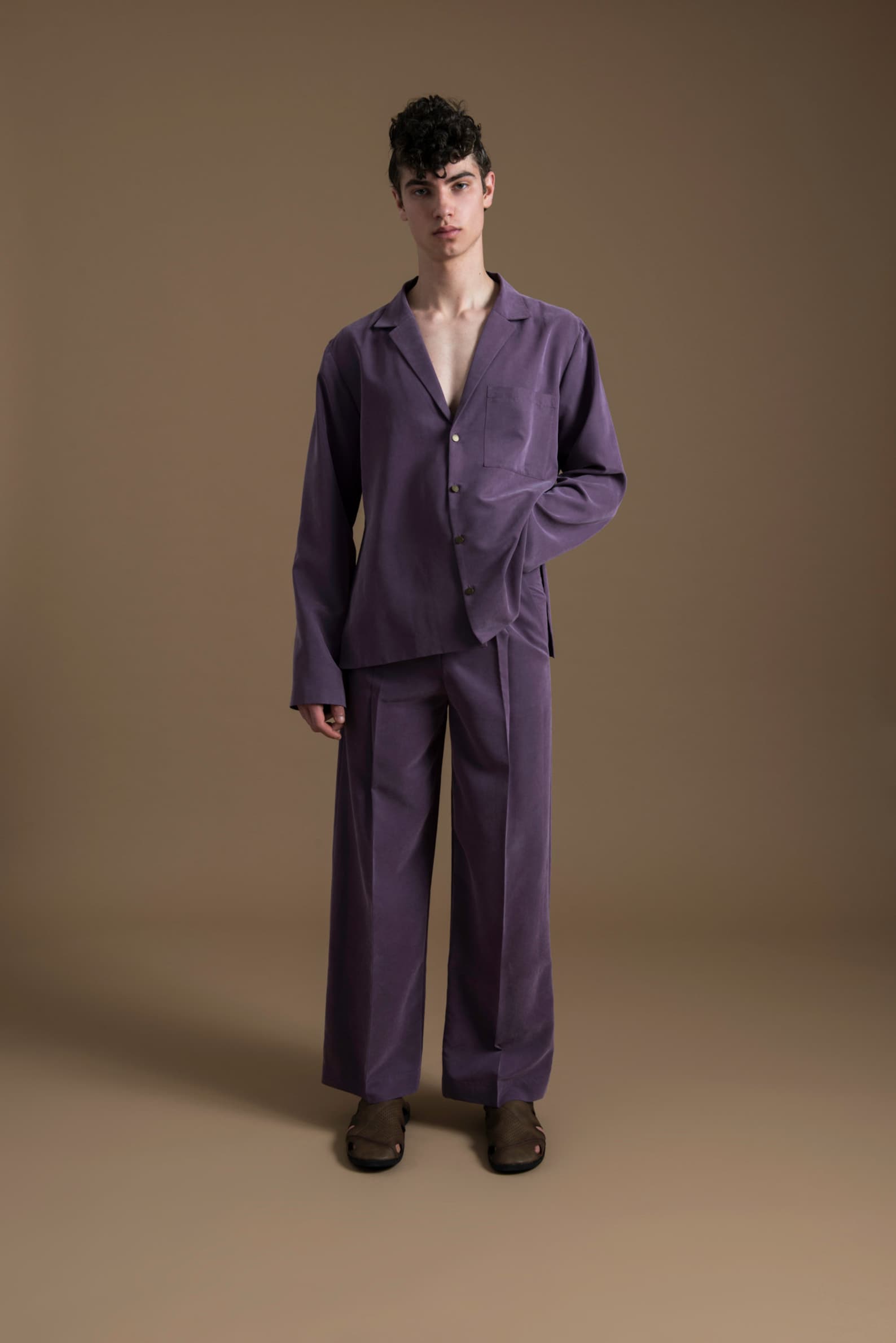 Mens Pants Mens Purple Pants Mens Pleated Pants Tailored Etsy