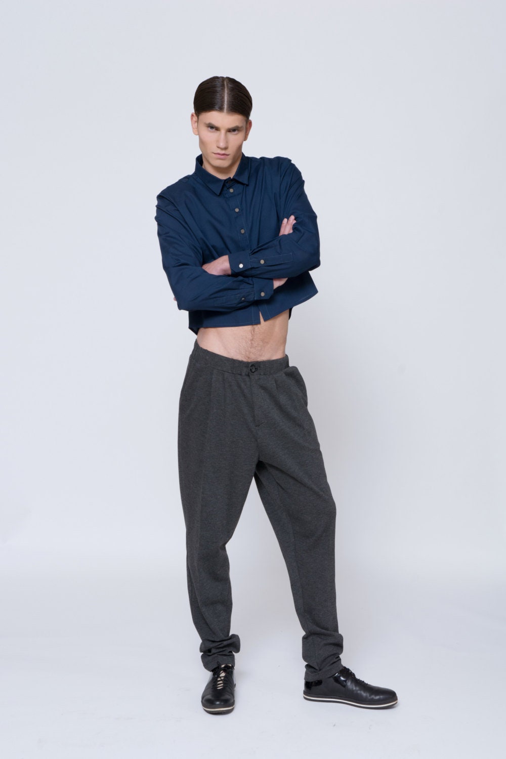 Mens Pants Mens Harem Pants Drop Crotch 