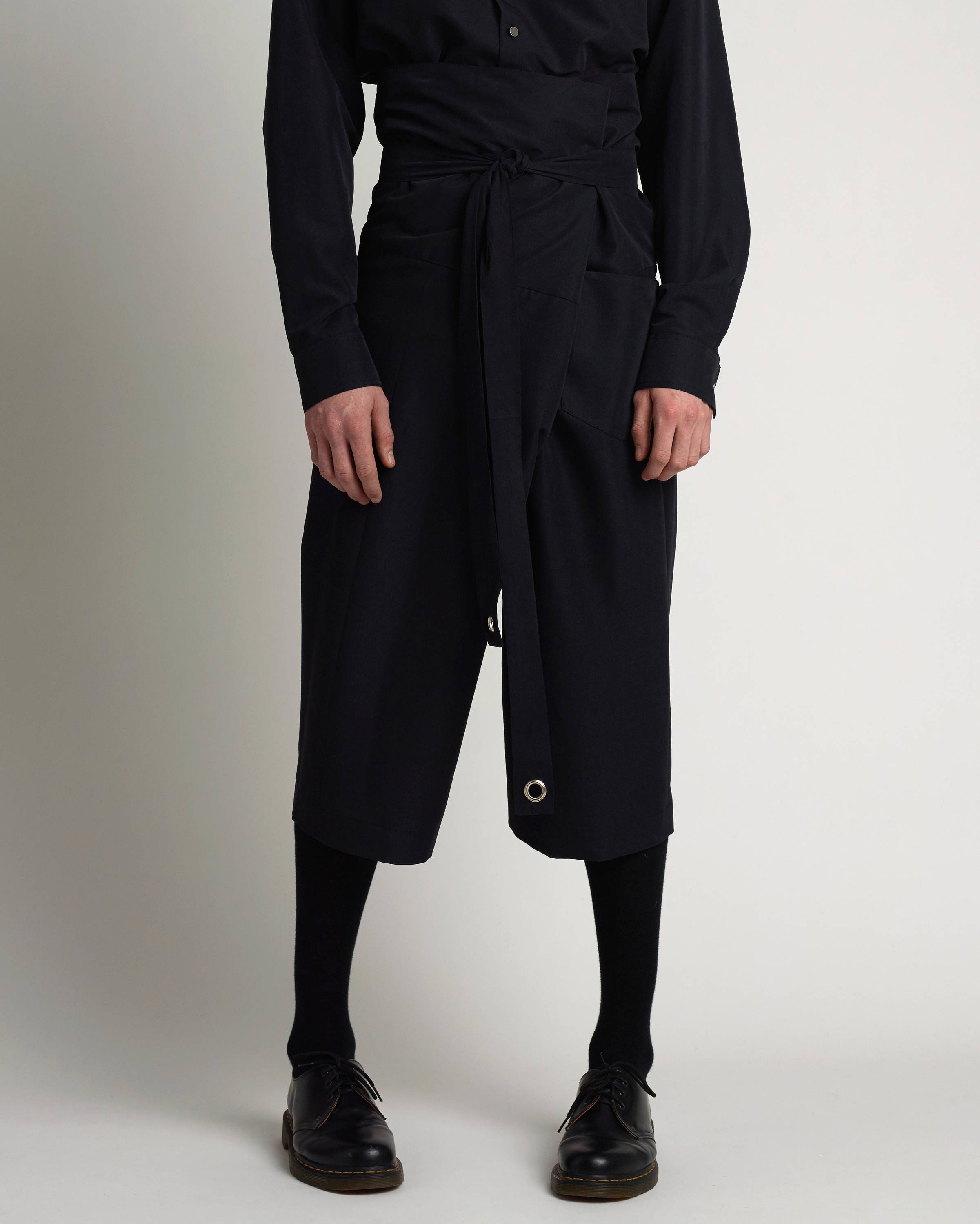 Mens Fisherman Pants Silk Pants Mens Loose Pants Mens Black Pants Mens