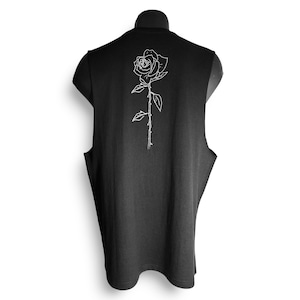 Mens Tank Top Mens sleeveless T Shirt Mens Black tank top Mens Black tank top Printed tank top Minimalist mens clothing burning man clothing
