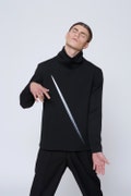 Mens sweater Mens Turtleneck sweater Mens black sweater Mens clothing Loose turtleneck sweater Mens fashion mens pullover mens jumper product logo
