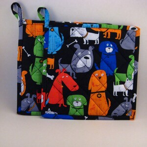 DOGS !! Hot Pad Set