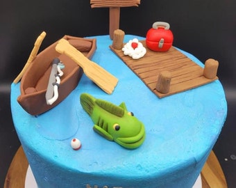 Fondant Fishing Set