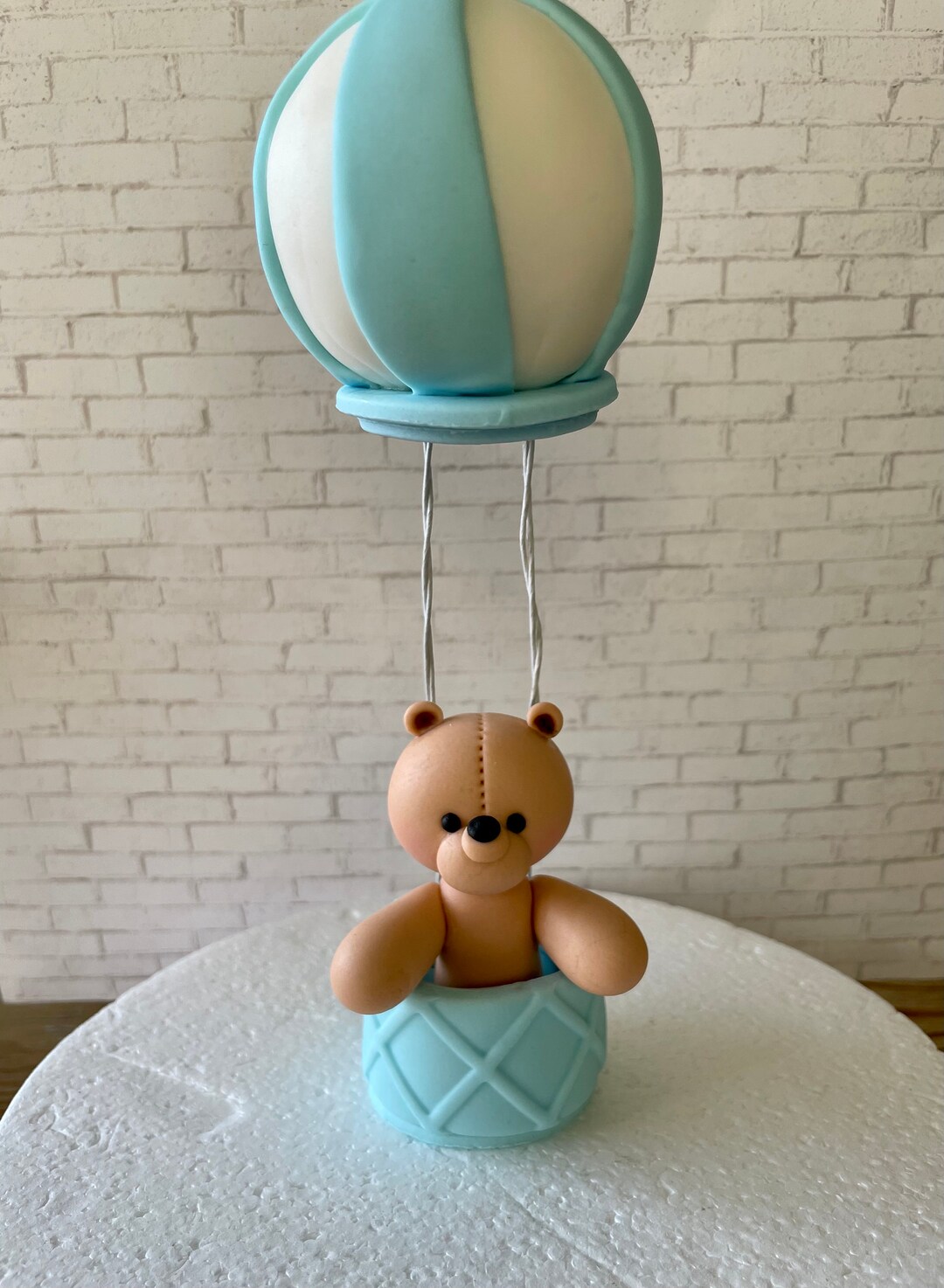 Fondant Hot Air Balloon and Teddy Bear - Etsy