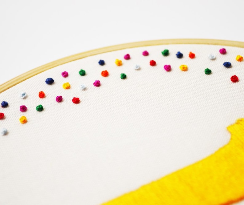 Personalised Embroidery Art Initial/Letter Hoop Art Choose your own coloursMADE TO ORDER image 4