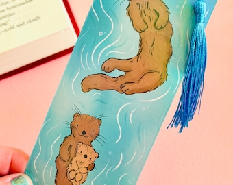 Otter Holographic Bookmark- Otter Gift for Book Lovers