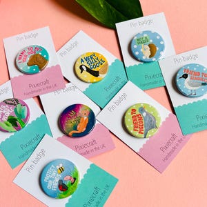 handmade cute animal badges
