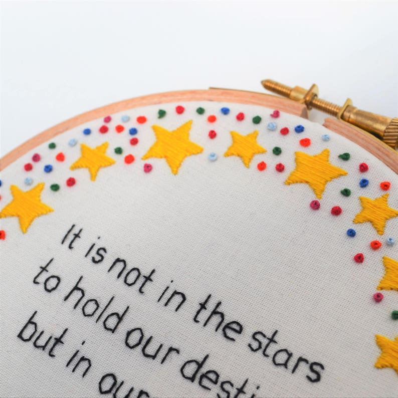 Inspirational Quote Hand Embroidery 5 inch Hoop Wall Art/ Etsy