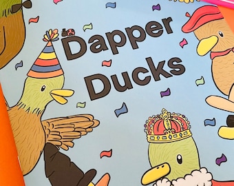 Dapper Ducks Illustrated Colouring Book