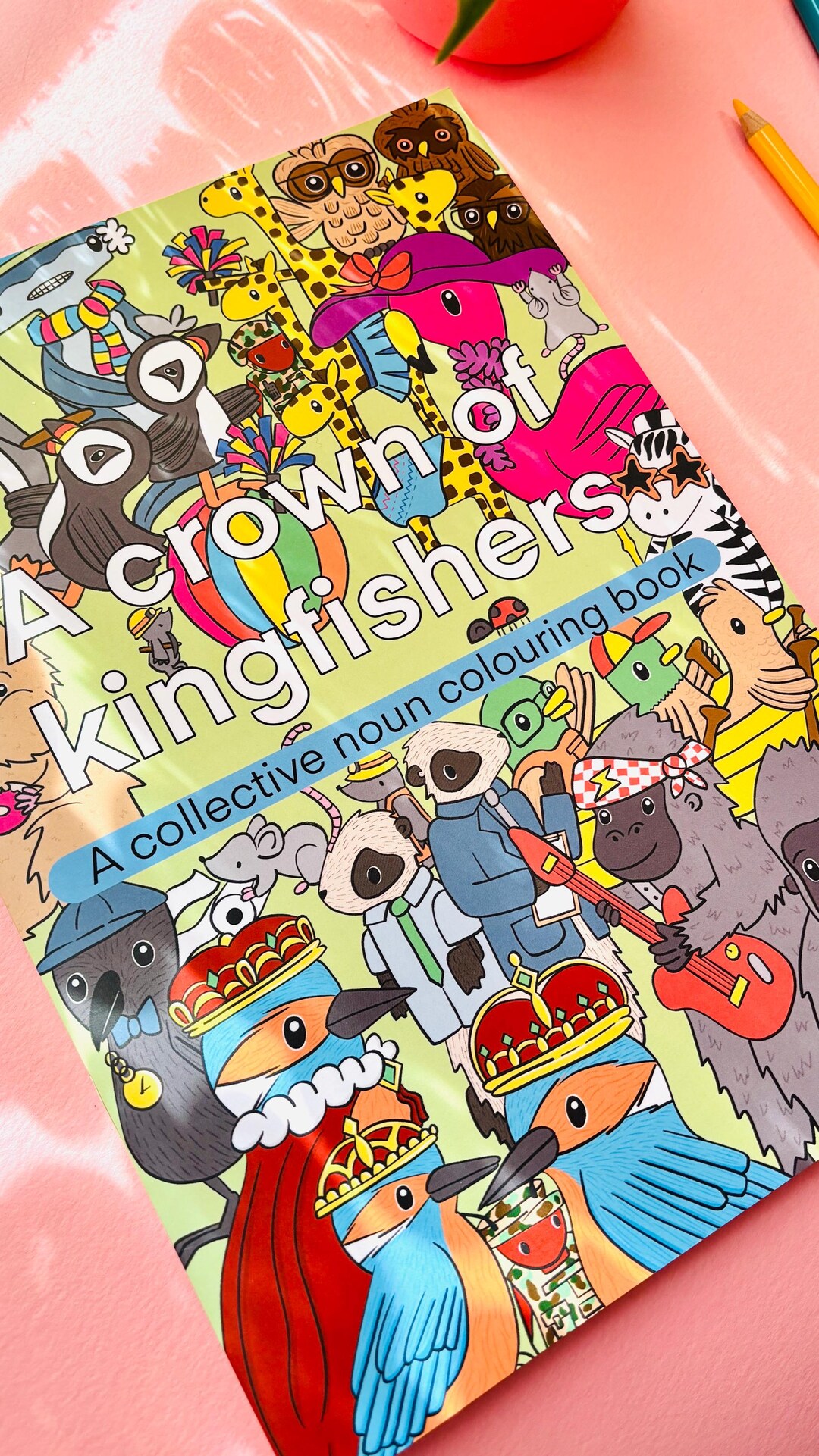 Animal Educational Colouring Book/a Crown of Kingfishers: a Collectve ...