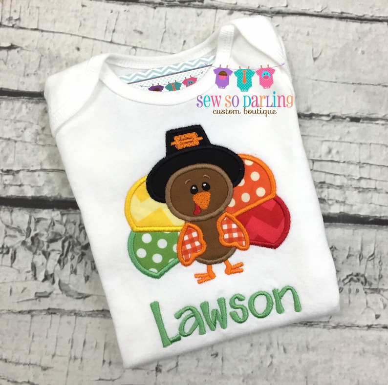 Turkey Baby Outfit Baby Thanksgiving Outfit Boy Etsy