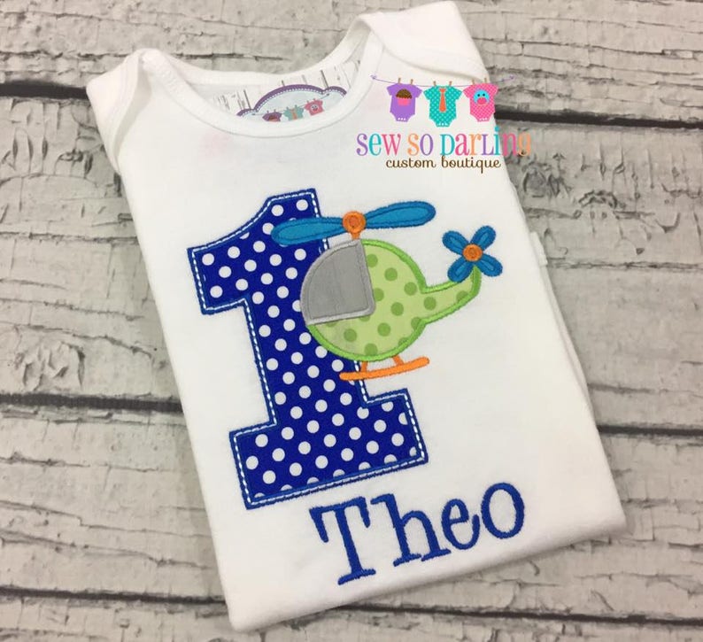 boy transportation birthday shirt Helicopter birthday outfit 1st Birthday Helicopter birthday shirt ANY AGE first birthday boy shirt