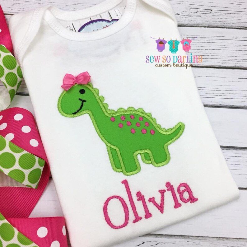 Dinosaur baby girl outfit Girl Dinosaur Shirt baby girl Dinosaur shirt Girl Dinosaur outfit Personalized baby girl clothes