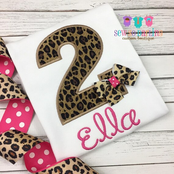 Baby Girl Cheetah Birthday Outfit Cheetah Print Birthday Etsy
