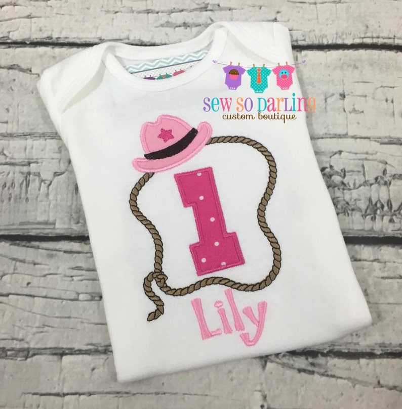 girl Rodeo birthday shirt 1st birthday cowgirl outfit cow girl birthday outfit Pink cowgirl birthday outfit Cowgirl birthday shirt