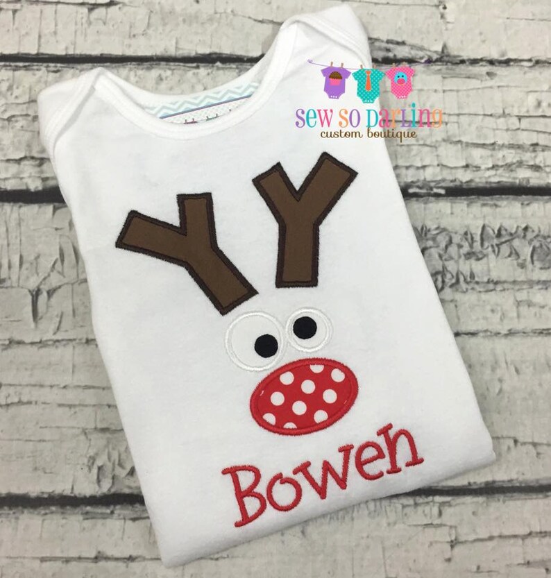 Reindeer Christmas Baby Outfit Baby Boy Christmas Outfit Etsy