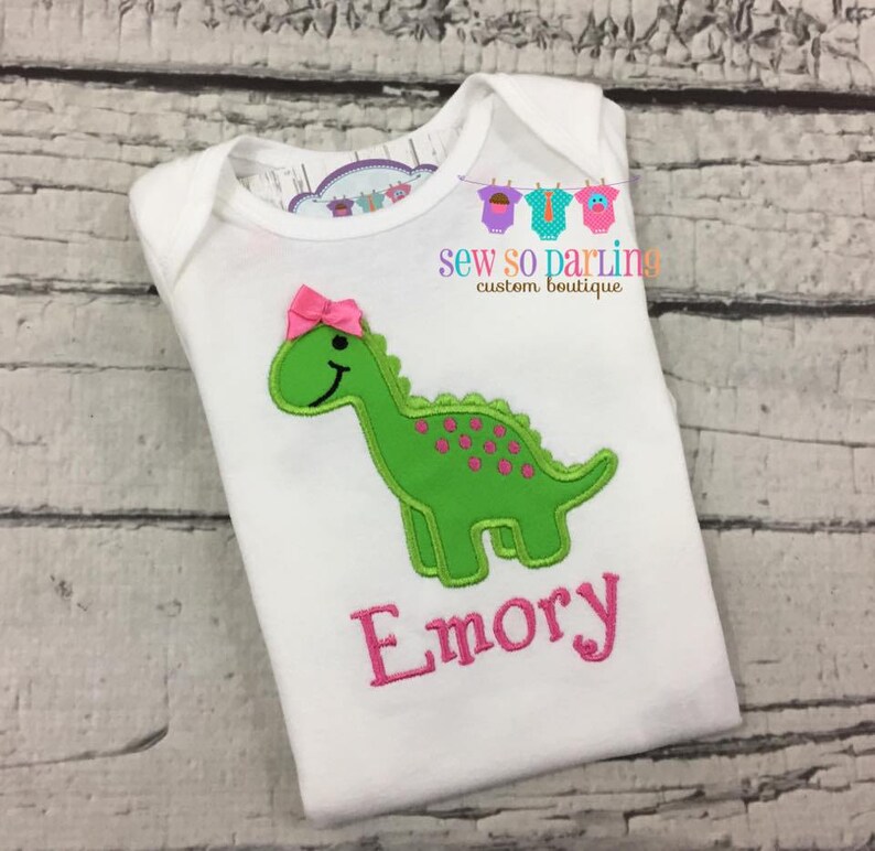 Dinosaur baby girl outfit Girl Dinosaur Shirt baby girl Dinosaur shirt Girl Dinosaur outfit Personalized baby girl clothes