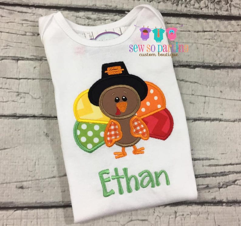 Turkey Baby Outfit Baby Thanksgiving Outfit Boy Etsy