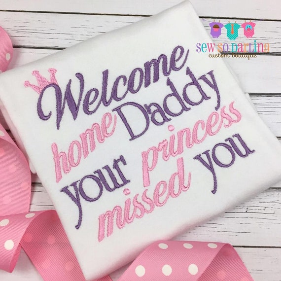 Willkommen Zuhause Papa Baby Outfit Baby Madchen Outfit Etsy