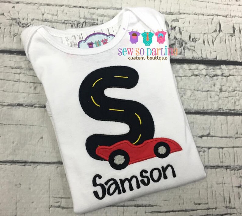 Baby Boy Race car Outfit Boy's Racecar Shirt Race car Etsy