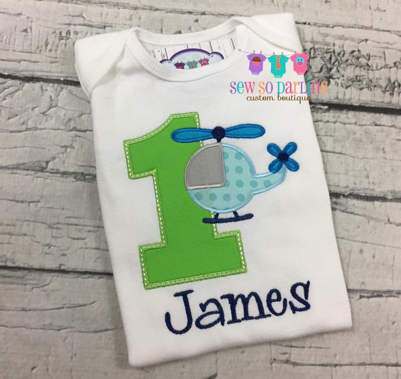 boy transportation birthday shirt Helicopter birthday outfit 1st Birthday Helicopter birthday shirt ANY AGE first birthday boy shirt