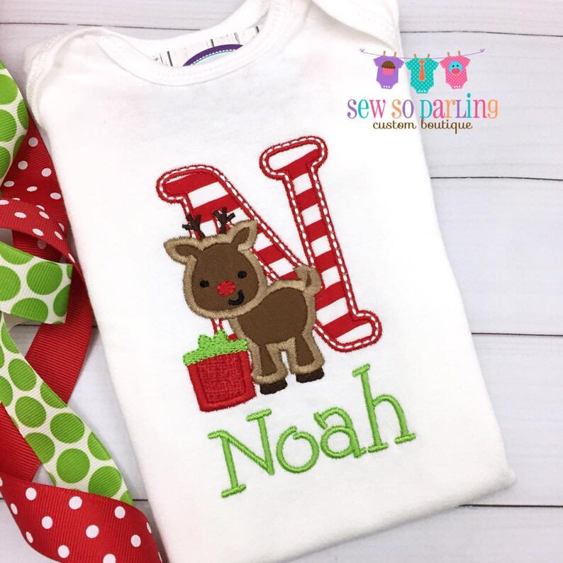 baby christmas reindeer outfit